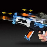 Light Up Submachine Gun with Military Robot & Sound Toy For Kids (Sold By Piece)