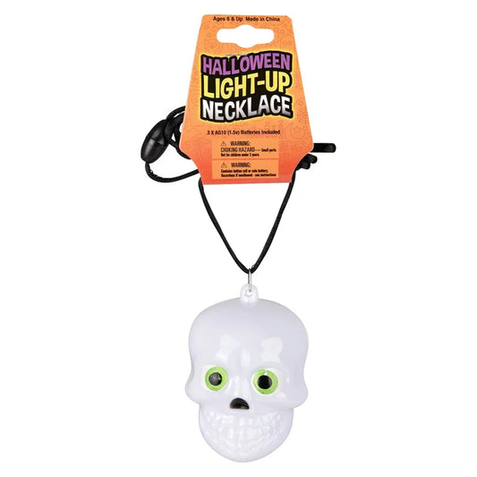 Light-Up Skull Necklace Kids Toys In Bulk