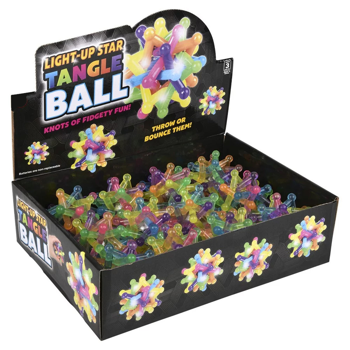 Light-Up Star Ball Fidget Toy In Bulk- Assorted