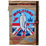 Malvinas & Falklands Penguin Burlap Drawstring Storage  Bag (Set Of 3)