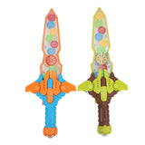 17" Mechanical Gear Light Show Dagger with Sound For Kids (Sold By Piece)