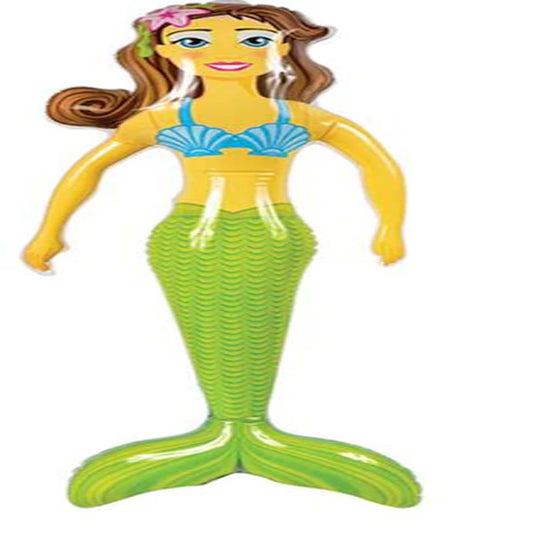 Wholesale Mermaid 36-Inch Inflatable Toy Assorted Colors, Beautiful Mermaid Design ( sold by dozen/piece )
