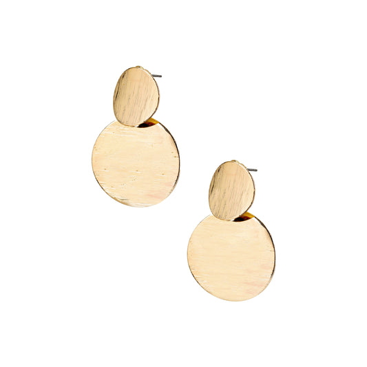 New Stylish & Elegant Golden Color Hoop Plated Earrings For Women's