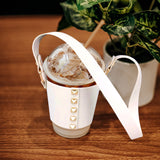 Leather Coffee Cup Sleeve With Strap (1 Dozen=$119.99)