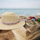 Striped Crochet Tassel Tip Hat Band {Sold In 6 Pcs=$74.99}