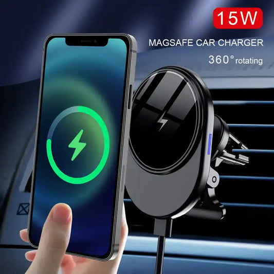 Magnetic 360° Adjustable Car Charger & Phone Holder