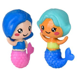 Mini Mermaid Squeezy Figurines For Kids - Assorted