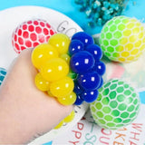 Wholesale Mesh Squishy Stress Relief Squeeze Grape Balls Toy (Sold By - 144 Piece)