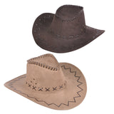 Microsuede Cowboy Unisex Hat in Bulk - Assorted