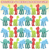 Mini Bendable Dinosaurs Kids Toys In Bulk