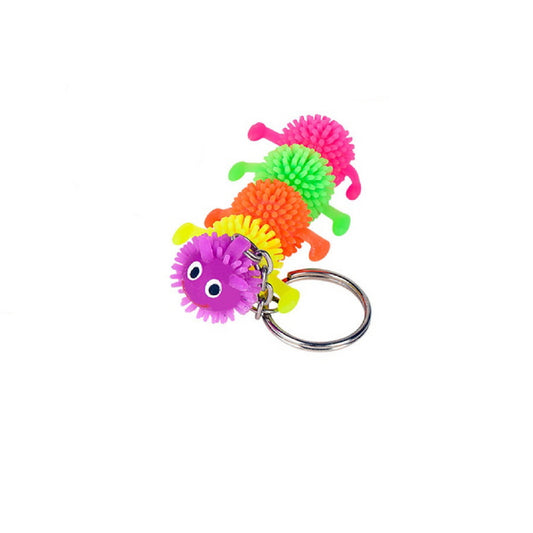 Rubber Caterpillar Keychains (Sold by DZ= $16.99)