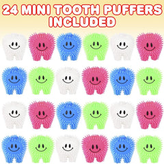 Mini Tooth Puffers kids toys ( 1 Dozen=$29.99)