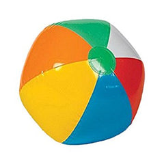 6" Multi-color Beach Ball Inflate - Pack of 12 - Fun Outdoor Toy for Summer Assorted Colors (MOQ-12)