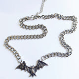 Wholesale Gothic Metal Bat Choker Necklace - Dark & Stylish Statement Jewelry