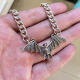 Wholesale Gothic Metal Bat Choker Necklace - Dark & Stylish Statement Jewelry