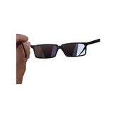 Black Color See Behind Adjustable Sunglasses