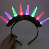 Wholesale New Spike Mohawk Colorful LED Light Up Headbands For Kids (MOQ-6)