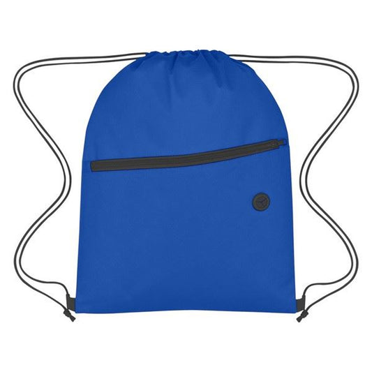 Non-Woven Sports Backpack with Front Zipper In Bulk- Assorted