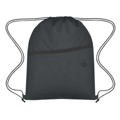 Non-Woven Sports Backpack with Front Zipper In Bulk- Assorted