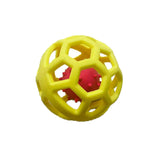 2808GP Hollow Ball Puppy Toy Cat Toy TPR Plastic Rubber Ball Christmas Bell Pet Toy Ball