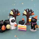 2907BA Halloween Kitten Japanese Miniature Restaurant Desktop Ornaments