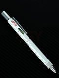 NASA Metal Multi-Functional Brush Aluminum Six-in-One Tablet Touch Screen Ballpoint Pen Screwdriver Horizontal Scale