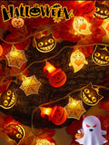 2907BA Pumpkin Lamp Halloween Decoration Scene Theme Layout Lighting Chain Luminous Ornament Ornaments Front Desk Shop Decoration Pendant