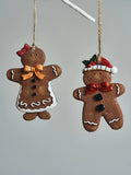 Christmas Tree Decorations Gingerbread Man Small Ornament Hanging Decor Christmas For Home Atmosphere Scene Arrange Hangings Accessories