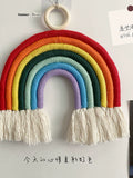 INS Colorful Rainbow Hand-Woven Wall Ornaments