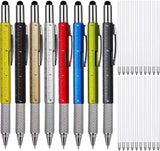 Multifunctional Brush Six-in-One Level a Scale Touchscreen Stylus Cross Word Double-Headed Screwdriver Ballpoint Pen