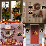 Halloween Witch Led Decorative Lamp Ghost Festival Wooden Luminous Hanging Ghost Light Party Atmosphere Layout Wall Stickers