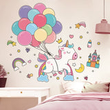 2907BA Wallpaper Self-Adhesive Bedroom Bedside Warm Cartoon Wall Stickers Children's Room Layout Wall Decoration Sticker Wall Wallpaper