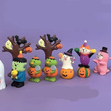 Zakka Pumpkin Deadwood Tree Ghost Halloween Scene Decoration Tide Play Resin Toy Desktop Gift Small Ornaments