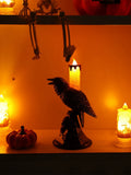 2808BA Halloween Decoration Vampire Crow Lantern Festival Decoration Props Candlestick Decoration LED Electronic Candle Light Pumpkin