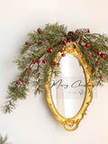 Hromeo Christmas Decorations Christmas Wall-Mounted Rattan Decorative Showcase Scene Layout Ins Photo Props