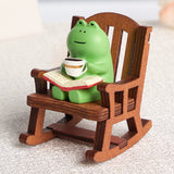 Frog Cute Graduation Cure Small Ornaments Office Station Emotional Stability Table Decoration Birthday Decompression Gift