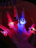 2907BA Halloween Pumpkin Lamp Luminous Ring Decorations Atmosphere Dress up Party Photo Props Children