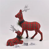 Christmas Decorations Foam Flocking Elk Shape Home Furnishings Shopping Window Scene Layout Christmas Deer Ornaments