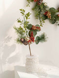 Hromeo Christmas Twig Cutting Flower Arrangement Decorative Ornament Christmas Decorations Show Window Decoration Shooting Props