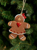 Christmas Tree Decorations Gingerbread Man Small Ornament Hanging Decor Christmas For Home Atmosphere Scene Arrange Hangings Accessories