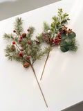 Hromeo Christmas Twig Cutting Flower Arrangement Decorative Ornament Christmas Decorations Show Window Decoration Shooting Props