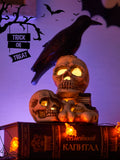 0709BA Halloween Decoration Props Desktop Luminous Skull Small Ornaments Atmosphere Lighting Bar Shop Party Scene Layout