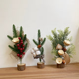 Christmas Tree Ins Retro Office Desk Surface Panel Dried Flowers