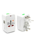 Universal Worldwide Travel Adapter with Built in Dual USB Charger Ports