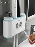 Ecoco Toothpaste Toothbrush Rack Automatic Toothpaste Dispenser Suction Wall For Home Press Fantastic Squeezing Tool Suit