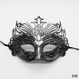 0207ba Halloween Ball Party Mask Retro Jazz Flat Head Mask Antique Half Face Mask Decoration for Men and Women