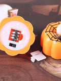 1707BA Creative Halloween Luminous Pumpkin Lamp Props Haunted House Bar KTV Decorations Desktop Small Ornaments LED Candle