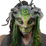 2907BA Tree Elf Headgear Full Face Halloween Cos Handsome Monster Forest Elf Mask Bar Haunted House NPC Props Men