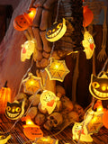 Halloween Pumpkin Lamp Toy Skull Small Lighting Chain Decorations Bar Mall Event Scene Setting Props Ornaments