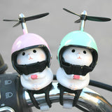 Kitty Car Ornaments Electric Car Car Interior Creative Cute Decoration Self-Propelled Motorcycle Balance Car Halloween